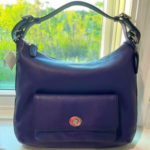 Coach bag purse hobo crossbody style purple new NWT NIB Box & Dust bag included